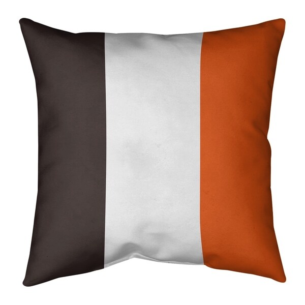 Cleveland Cleveland Throwback Football Stripes Floor Pillow - Standard