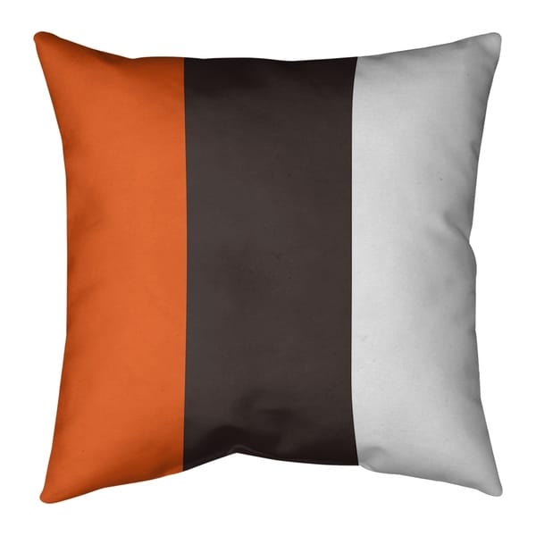 Cleveland Cleveland Throwback Football Stripes Floor Pillow - Standard