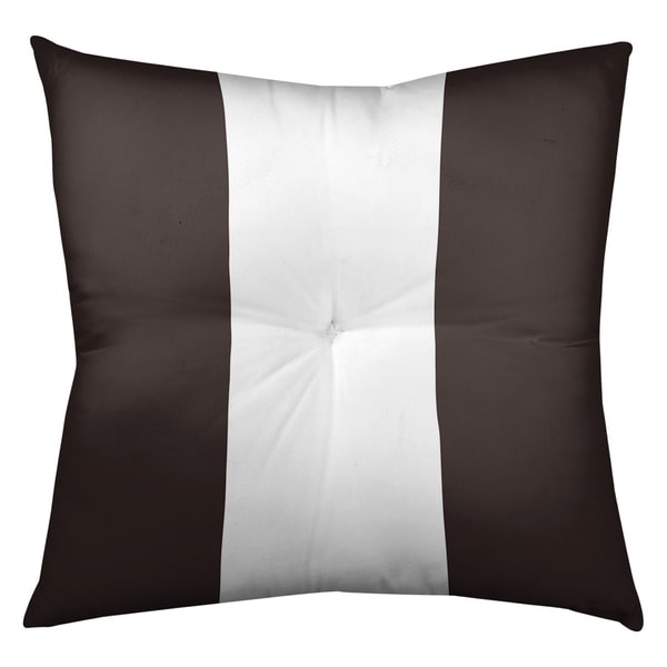 Cleveland Cleveland Throwback Football Stripes Floor Pillow - Square Tufted