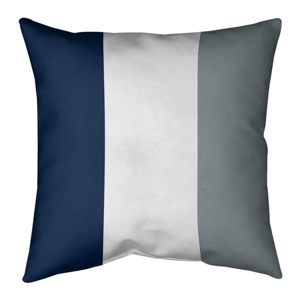 Dallas Dallas Football Stripes Pillow-Faux Linen