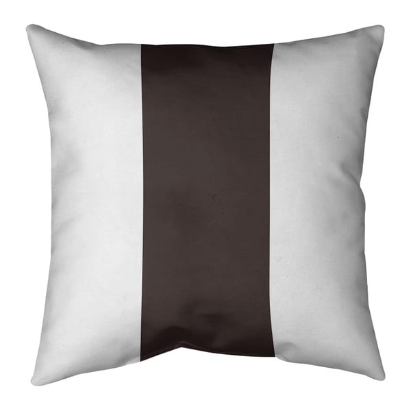 Cleveland Cleveland Throwback Football Stripes Pillow-Faux Suede