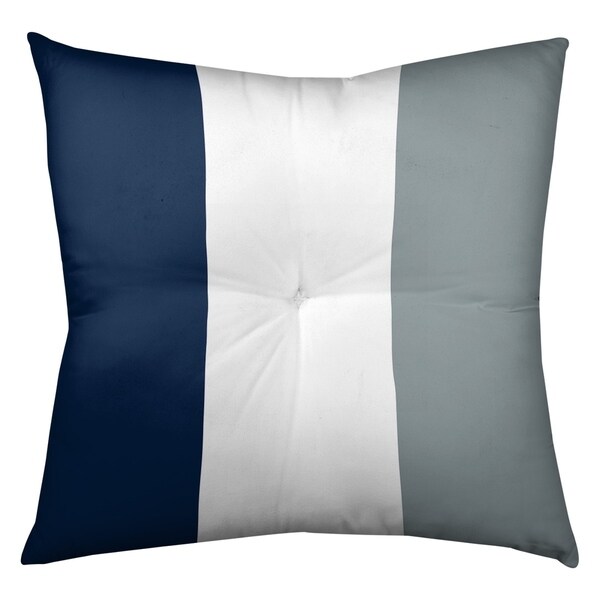 Dallas Dallas Football Stripes Floor Pillow - Square Tufted