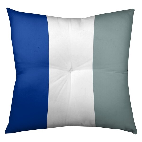 Dallas Dallas Football Stripes Floor Pillow - Square Tufted