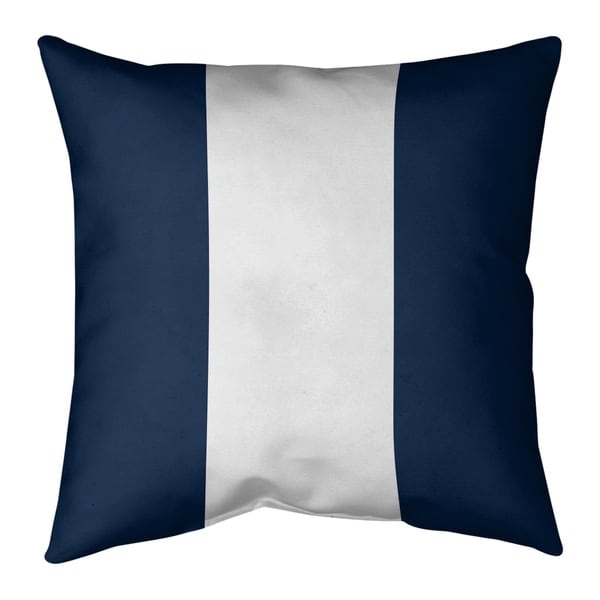 Dallas Dallas Football Stripes Pillow-Faux Linen