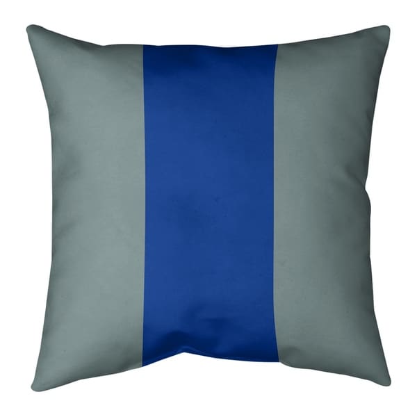 Dallas Dallas Football Stripes Pillow-Faux Suede