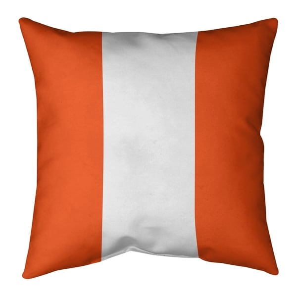 Denver Denver Football Stripes Pillow-Faux Linen