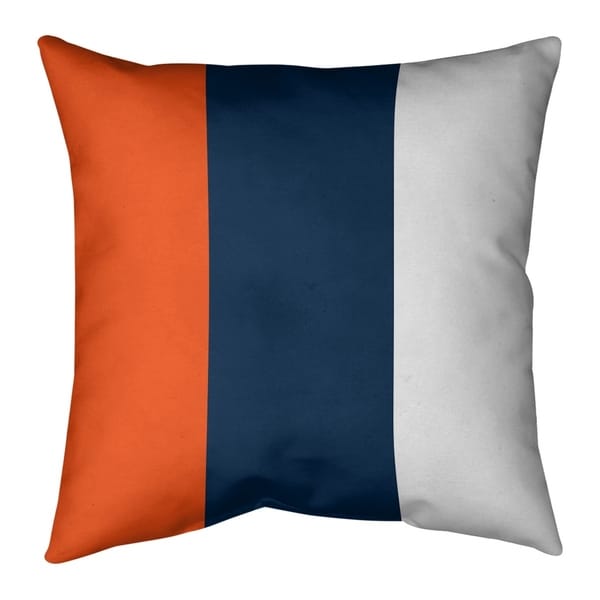 Denver Denver Football Stripes Pillow (w/Rmv Insert)-Spun Poly