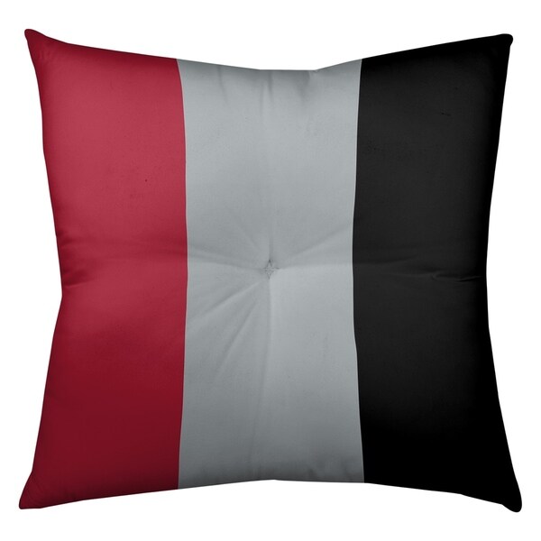 Atlanta Atlanta Football Stripes Floor Pillow - Square Tufted