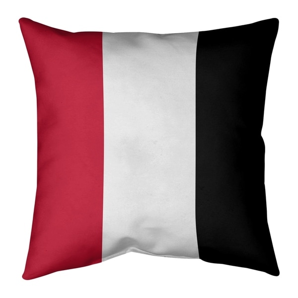 Atlanta Atlanta Throwback Football Stripes Pillow-Cotton Twill