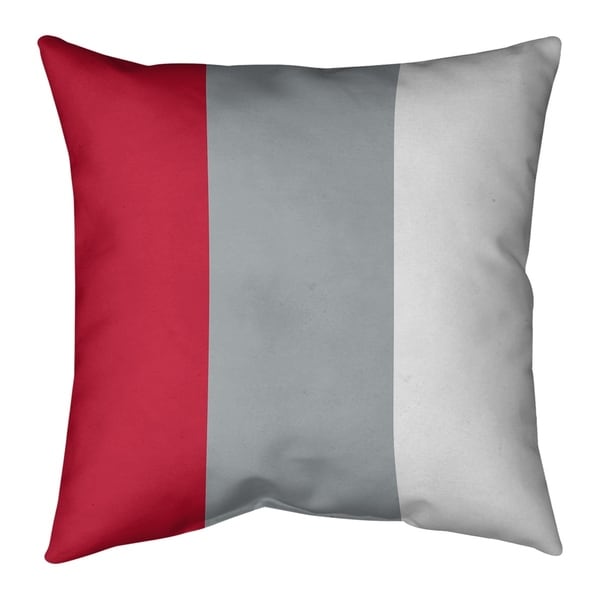 Atlanta Atlanta Throwback Football Stripes Pillow (w/Rmv Insert)-Spun Poly