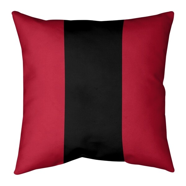 Atlanta Atlanta Throwback Football Stripes Pillow-Faux Suede