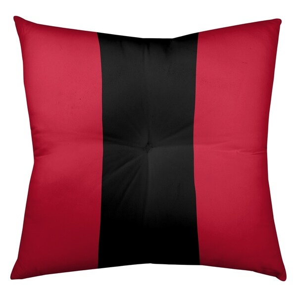 Atlanta Atlanta Throwback Football Stripes Floor Pillow - Square Tufted