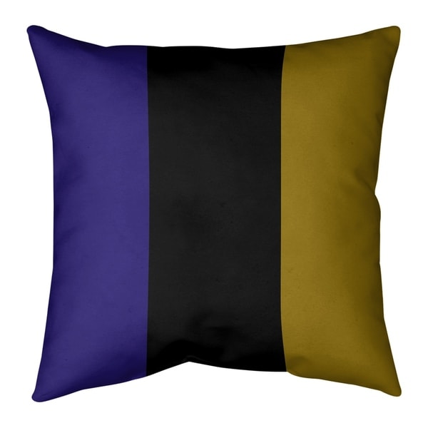 Baltimore Baltimore Football Stripes Floor Pillow - Standard