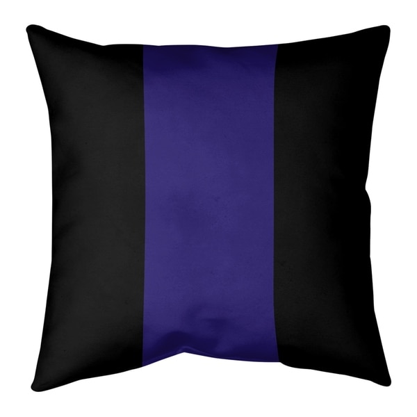 Baltimore Baltimore Football Stripes Pillow (w/Rmv Insert)-Spun Poly
