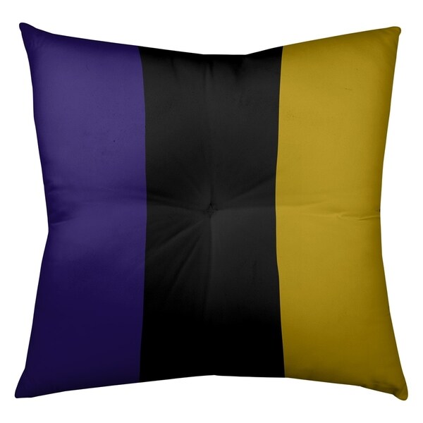 Baltimore Baltimore Throwback Football Stripes Floor Pillow - Square Tufted