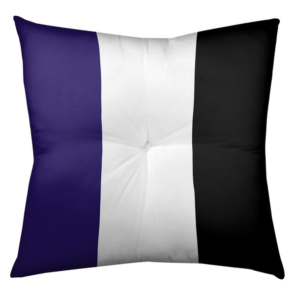 Baltimore Baltimore Throwback Football Stripes Floor Pillow - Square Tufted