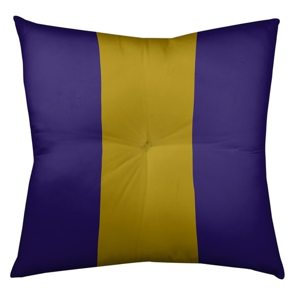 Baltimore Baltimore Throwback Football Stripes Floor Pillow - Square Tufted