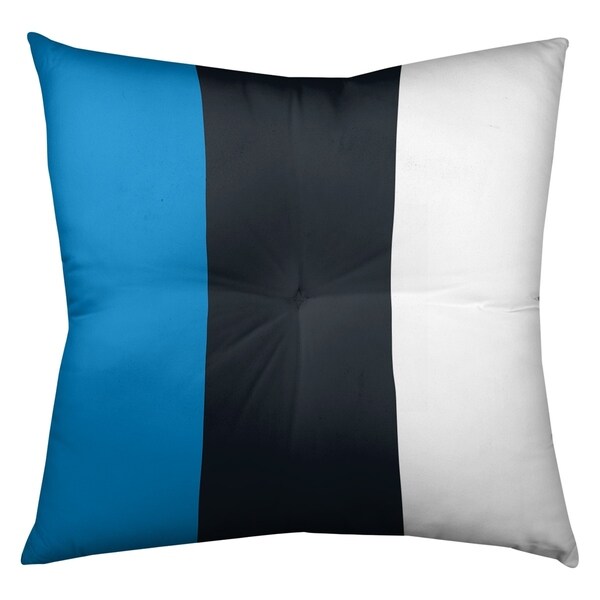 Carolina Carolina Football Stripes Floor Pillow - Square Tufted