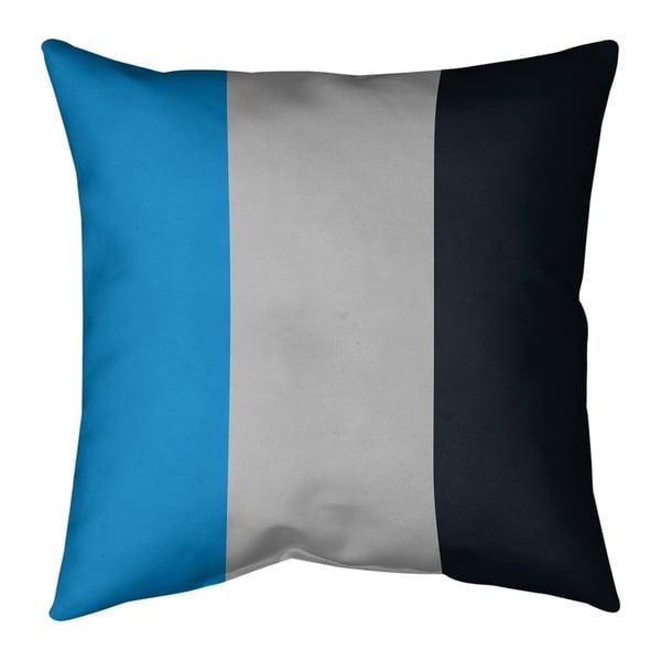 Carolina Carolina Football Stripes Pillow (w/Rmv Insert)-Spun Poly
