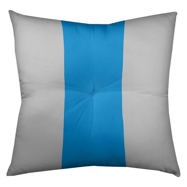 Carolina Carolina Football Stripes Floor Pillow - Square Tufted