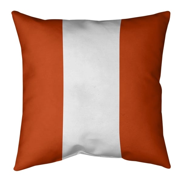 Chicago Chicago Football Stripes Pillow (Indoor/Outdoor)