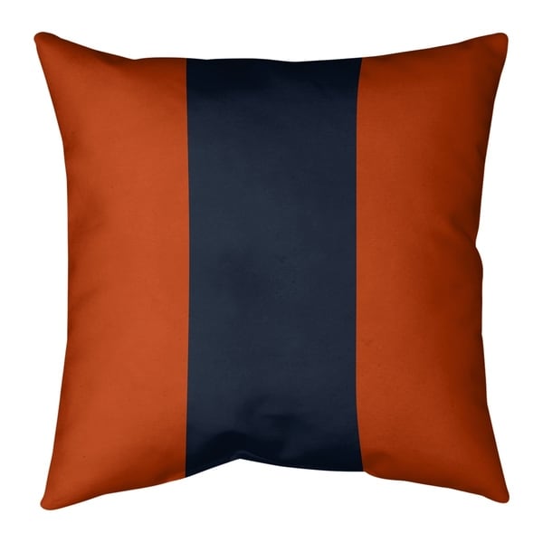 Chicago Chicago Football Stripes Pillow (Indoor/Outdoor)