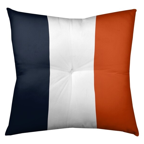 Chicago Chicago Football Stripes Floor Pillow - Square Tufted