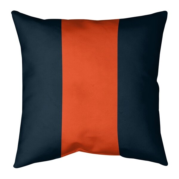 Chicago Chicago Throwback Football Stripes Pillow (Indoor/Outdoor)