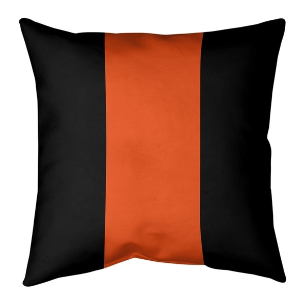 Cincinnati Cincinnati Football Stripes Pillow-Faux Suede