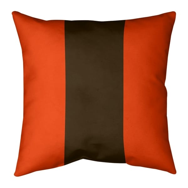 Cleveland Cleveland Football Stripes Pillow-Faux Suede