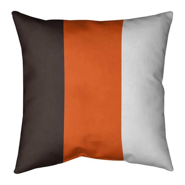 Cleveland Cleveland Throwback Football Stripes Floor Pillow - Standard