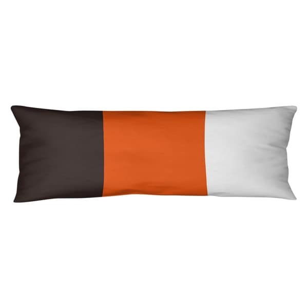 Cleveland Cleveland Throwback Football Stripes Body Pillow (w/Rmv Insert)
