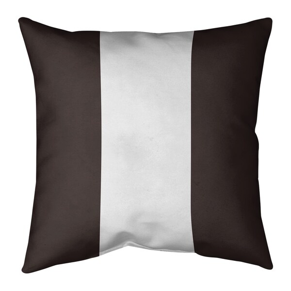 Cleveland Cleveland Throwback Football Stripes Pillow-Spun Polyester