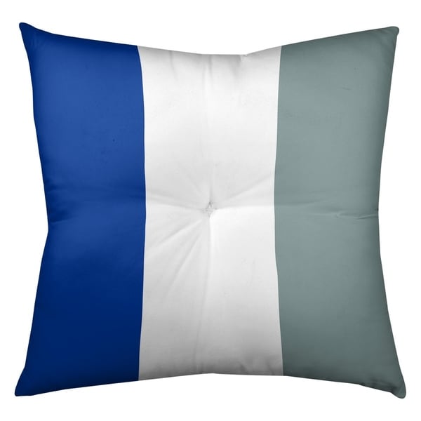 Dallas Dallas Football Stripes Floor Pillow - Square Tufted