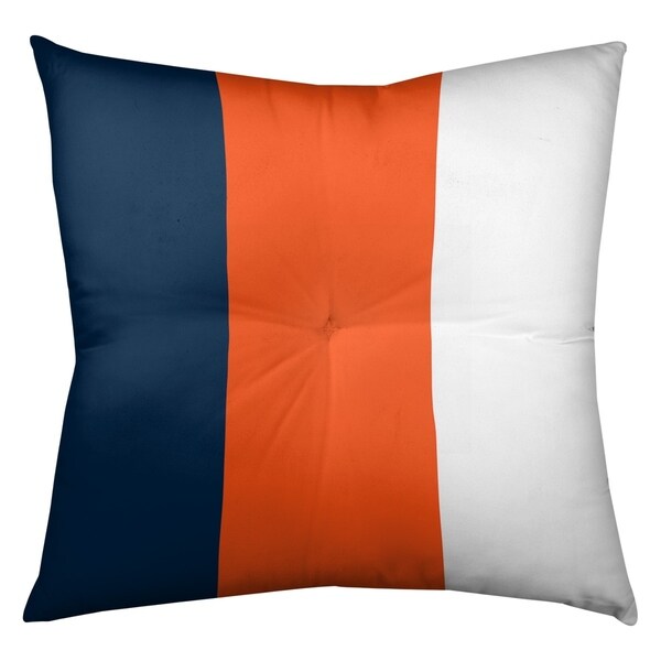 Denver Denver Football Stripes Floor Pillow - Square Tufted