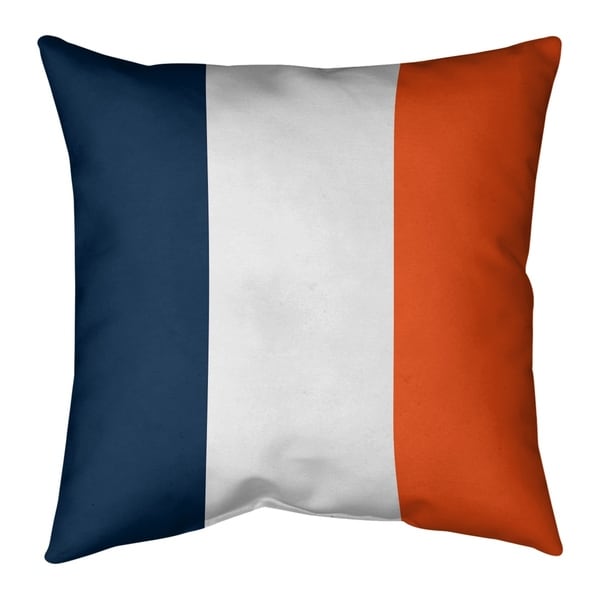 Denver Denver Football Stripes Pillow-Faux Suede