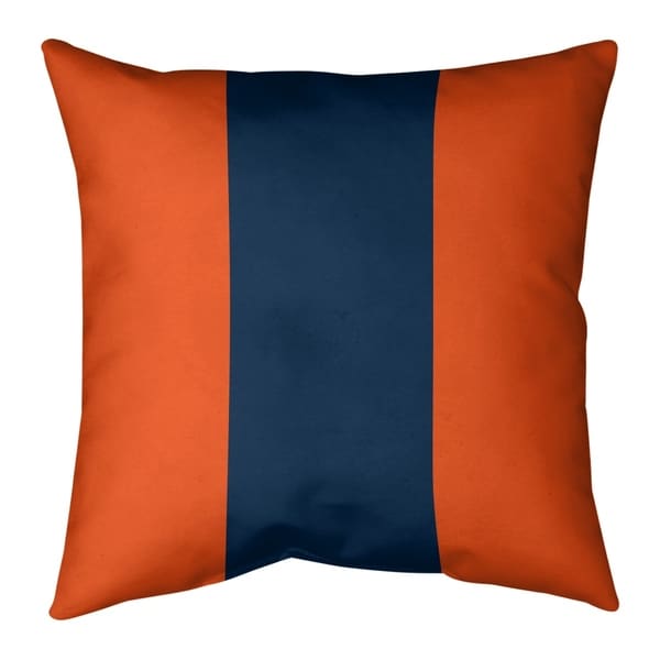 Denver Denver Football Stripes Pillow-Faux Suede