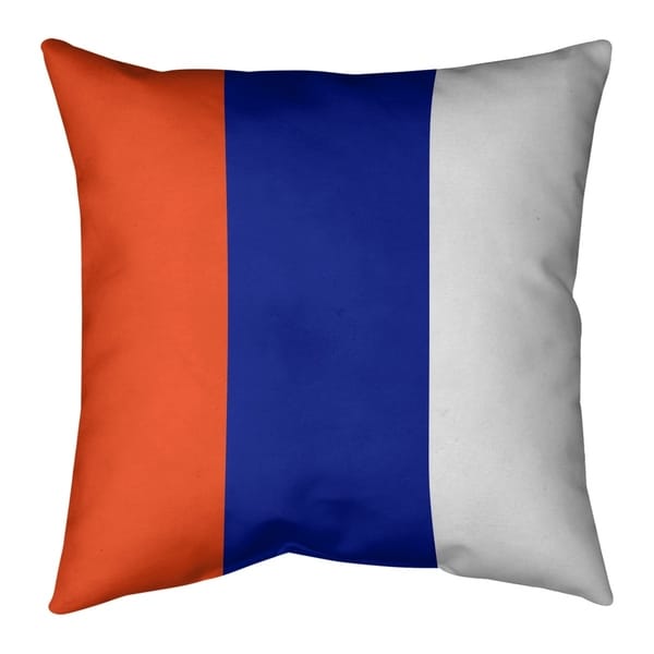 Denver Denver Throwback Football Stripes Pillow (Indoor/Outdoor)