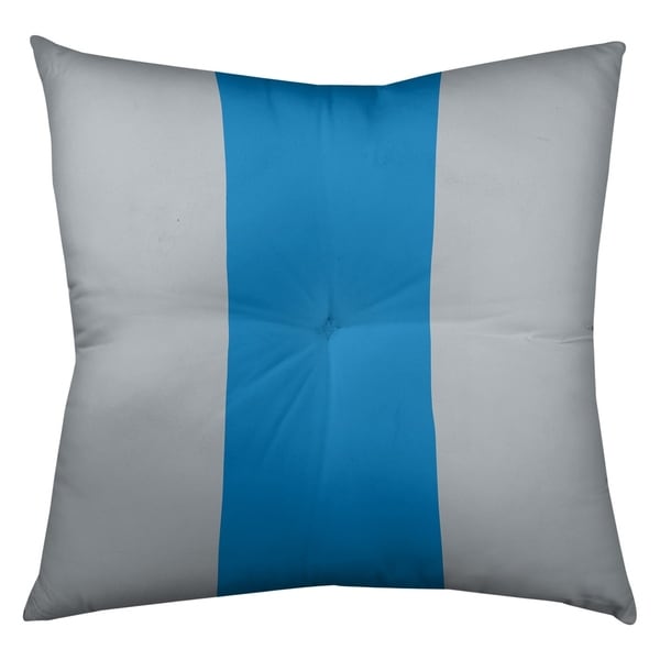 Detroit Detroit Football Stripes Floor Pillow - Square Tufted