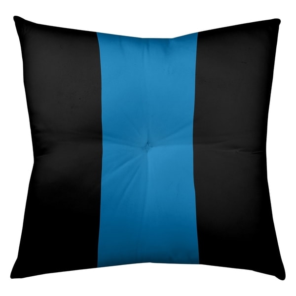 Detroit Detroit Football Stripes Floor Pillow - Square Tufted