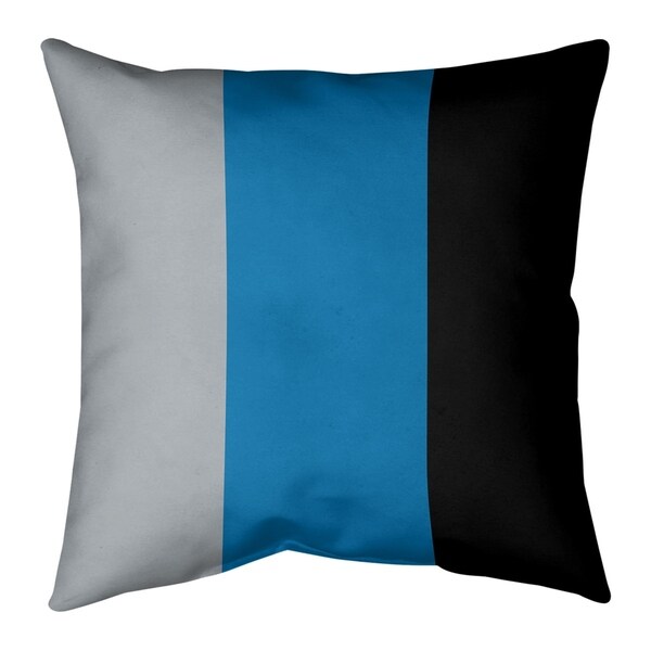 Detroit Detroit Football Stripes Pillow (w/Rmv Insert)-Spun Poly