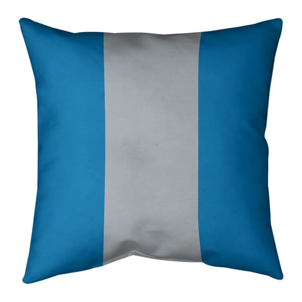 Detroit Detroit Football Stripes Pillow (Indoor/Outdoor)