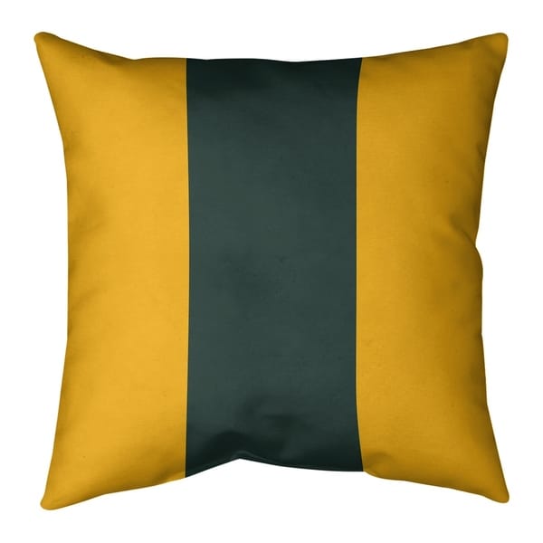 Green Bay Green Bay Football Stripes Pillow-Spun Polyester