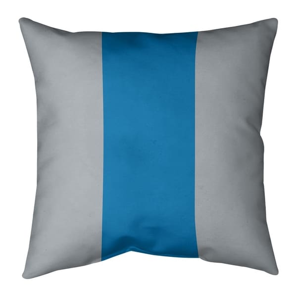 Detroit Detroit Football Stripes Pillow-Faux Suede