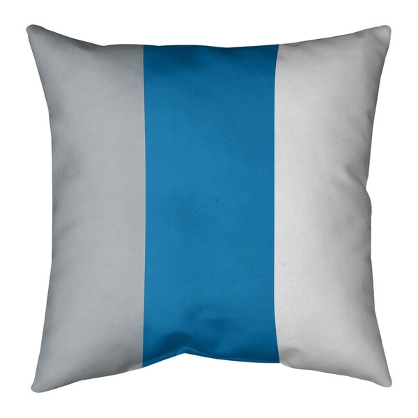 Detroit Detroit Football Stripes Pillow-Faux Suede