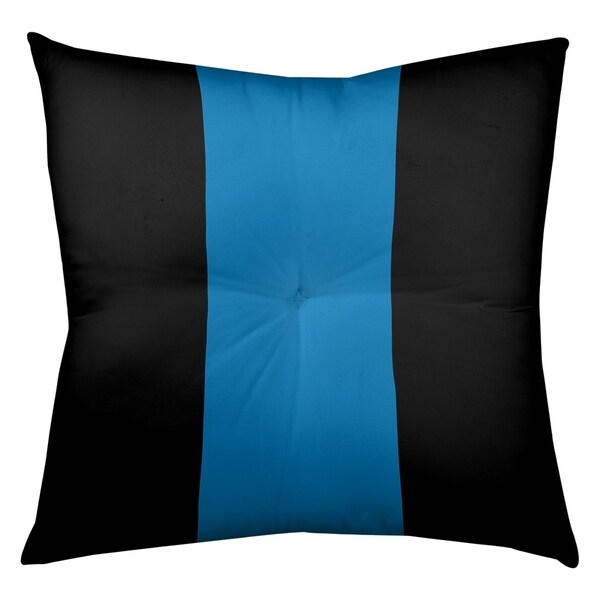 Detroit Detroit Football Stripes Floor Pillow - Square Tufted