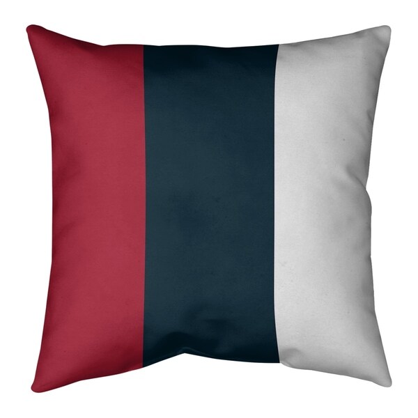 Houston Houston Football Stripes Pillow (w/Rmv Insert)-Spun Poly