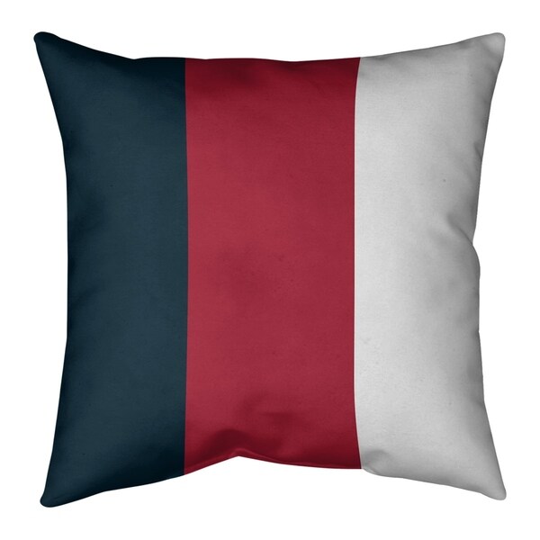 Houston Houston Football Stripes Pillow (w/Rmv Insert)-Spun Poly