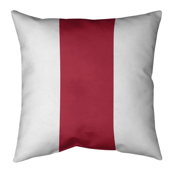 Houston Houston Football Stripes Pillow-Faux Linen