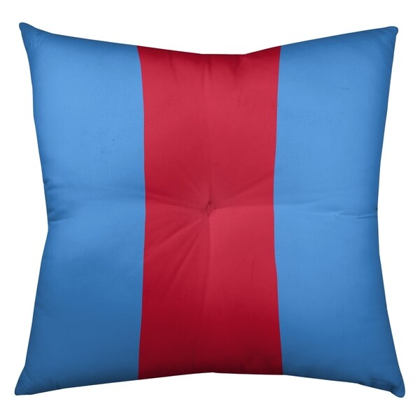 Houston Houston Throwback Football Stripes Floor Pillow - Square Tufted